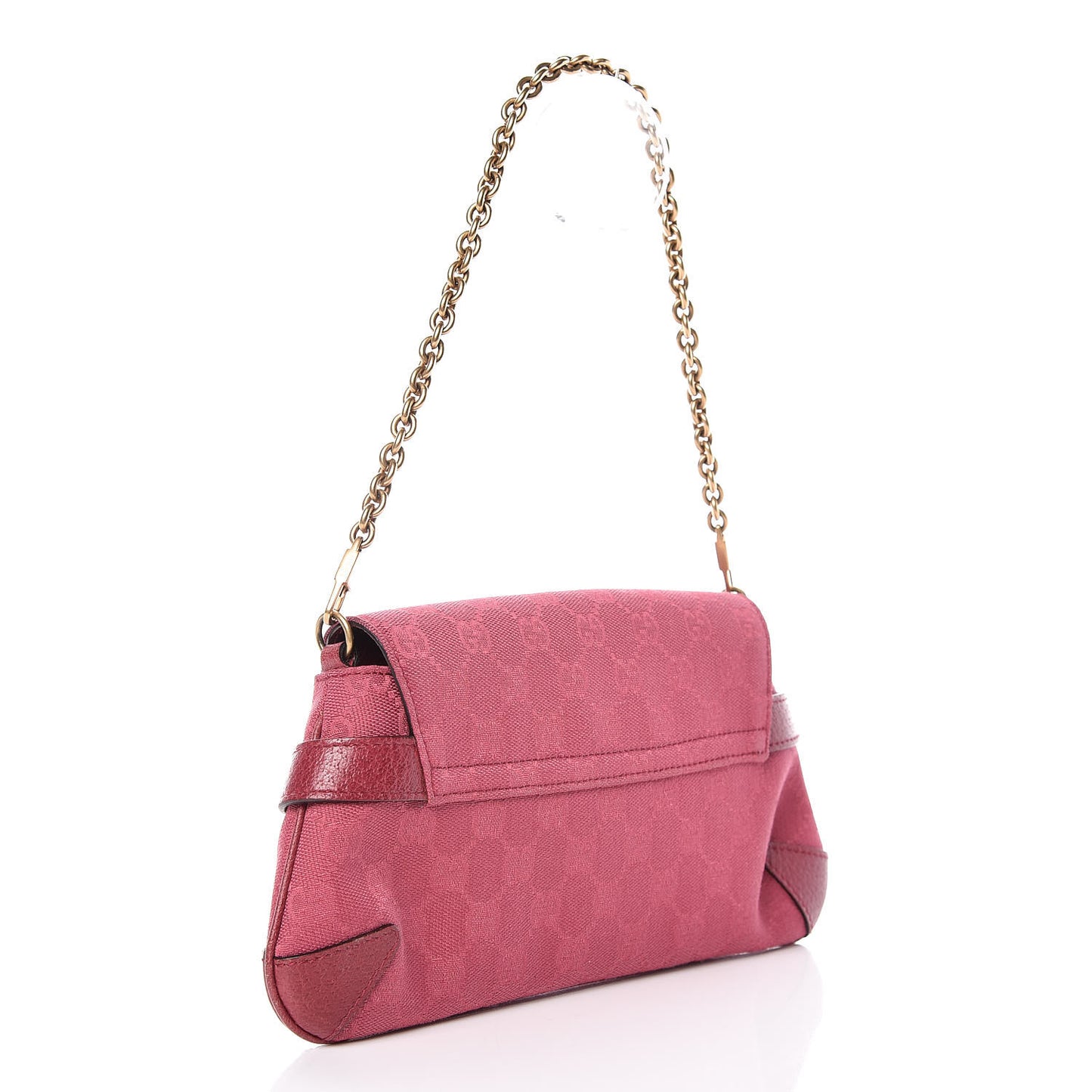 Monogram Horsebit Clutch Pink