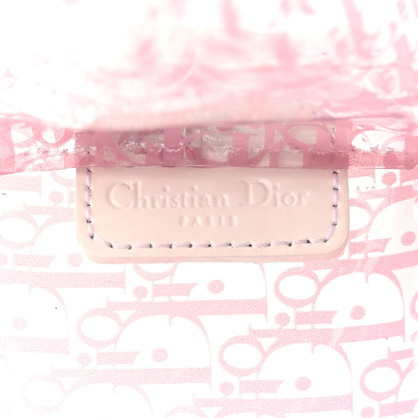 PVC Monogram Girly Cosmetic Case Pink