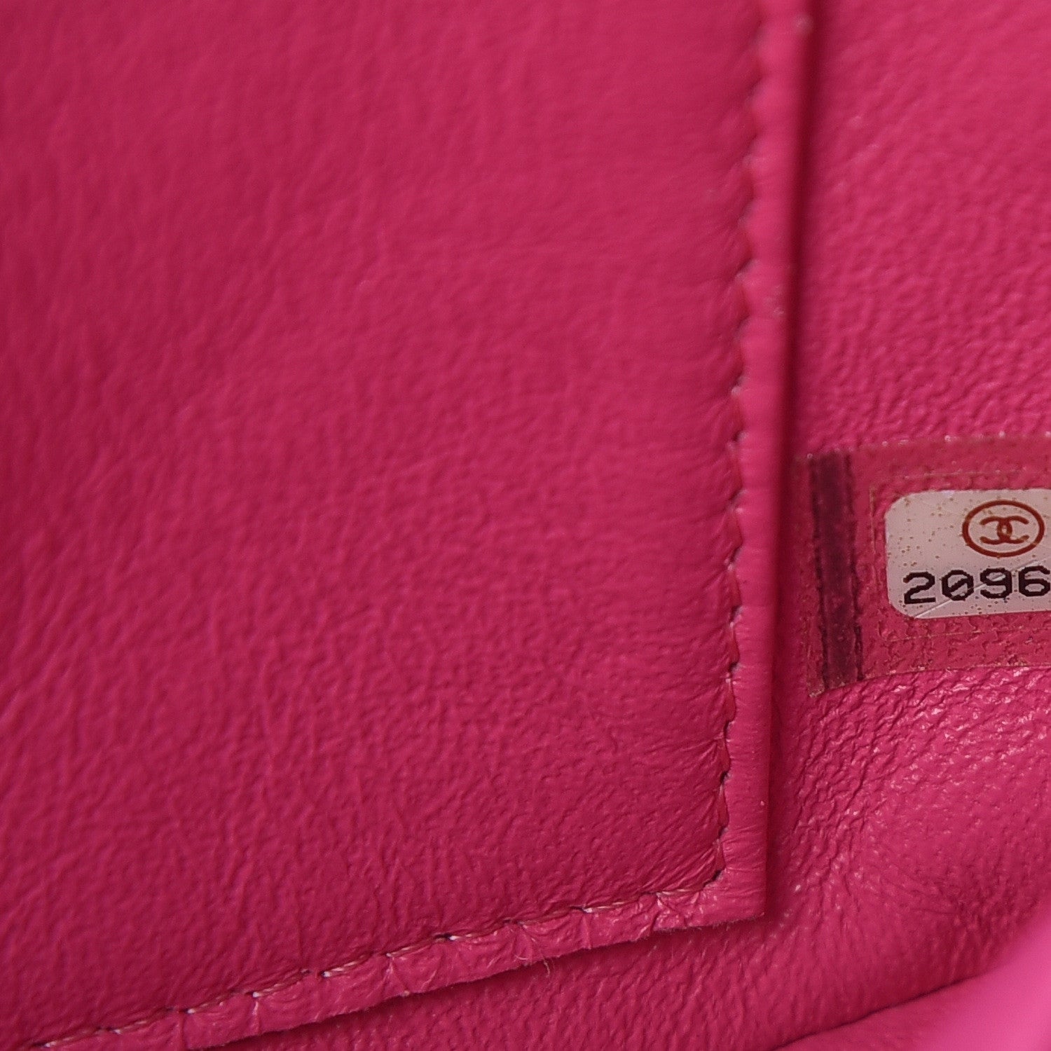 Chanel Lambskin Chevron Quilted Extra Mini Rectangular Flap Dark Pink 7 of 10