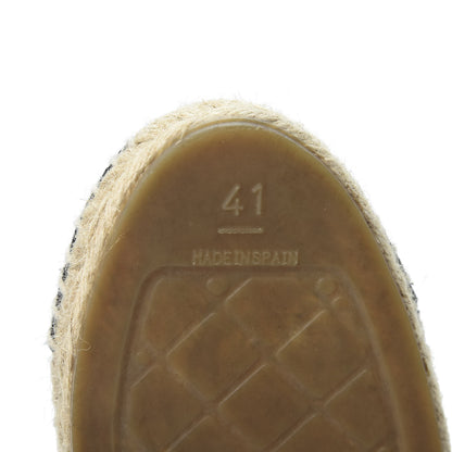 Chanel Tweed Grosgrain CC Espadrilles 41 White Blue Pink Green Black 9 of 10