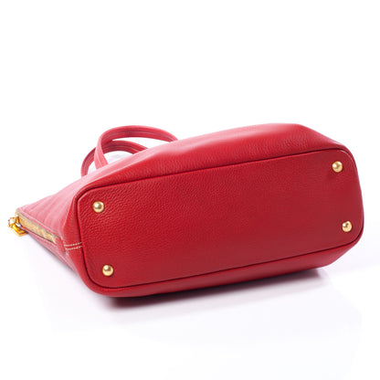 Prada Vitello Daino Tote Fuoco 5 of 12