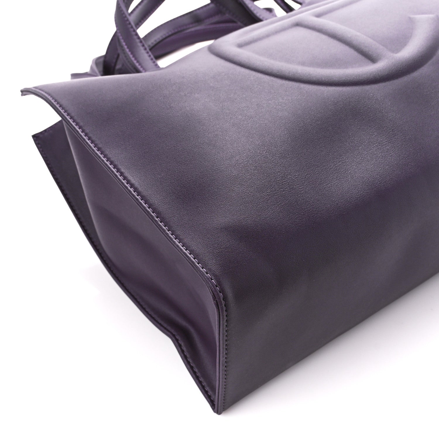Telfar Vegan Leather Medium Shopping Bag Eggplant 9 of 10