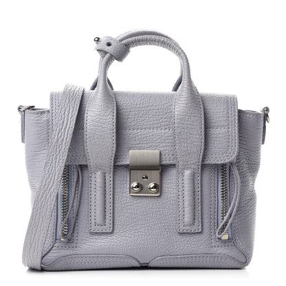 3.1 Phillip Lim Textured Calfskin Mini Pashli Satchel Light Blue 1 of 11