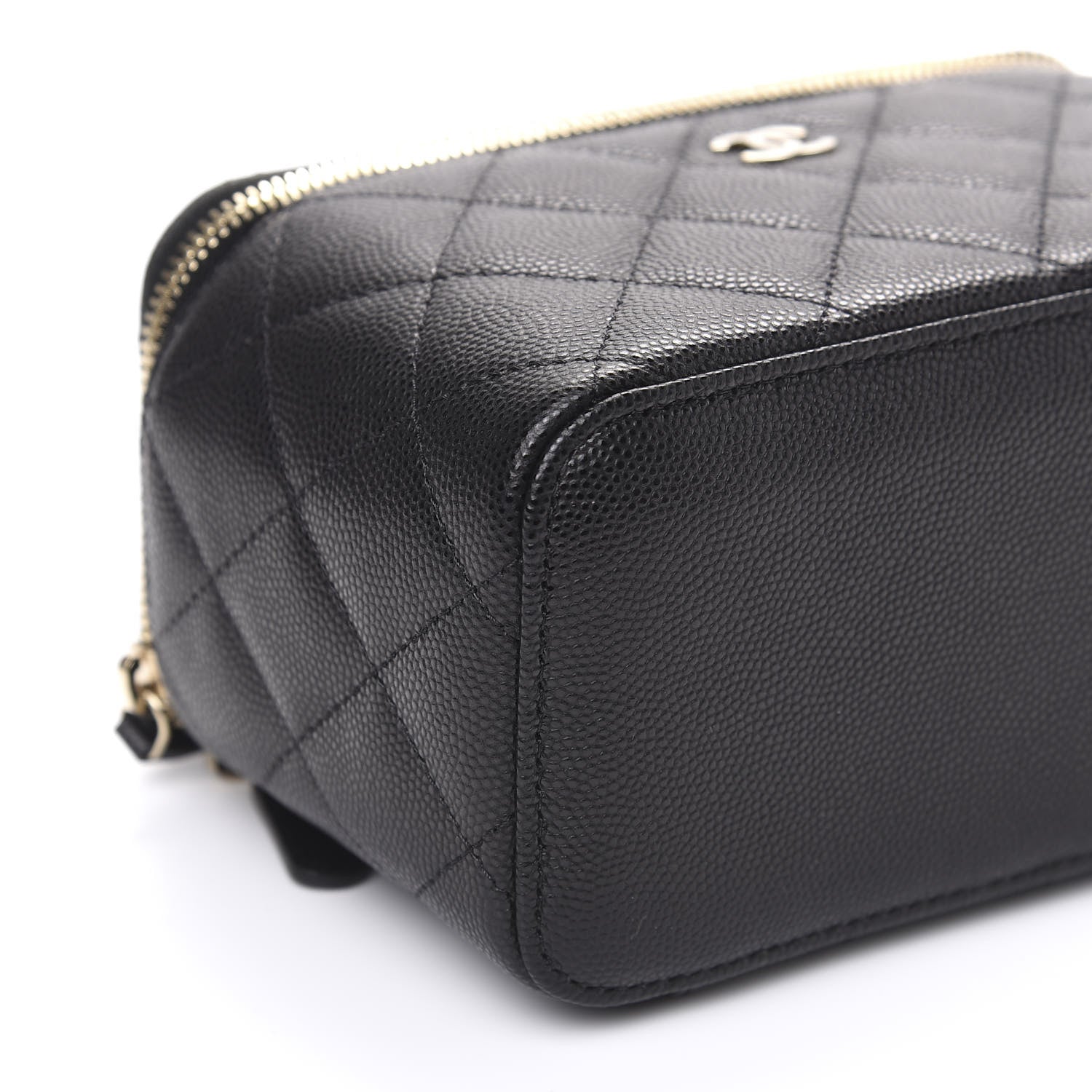 Chanel Caviar Quilted Small Vanity Case With Chain Black 7 of 8