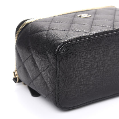 Chanel Caviar Quilted Small Vanity Case With Chain Black 7 of 8