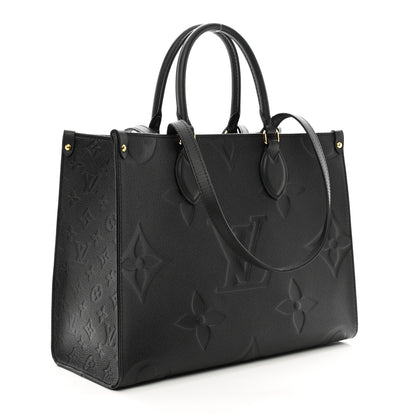 Louis Vuitton Empreinte Monogram Giant Onthego MM Black 3 of 10