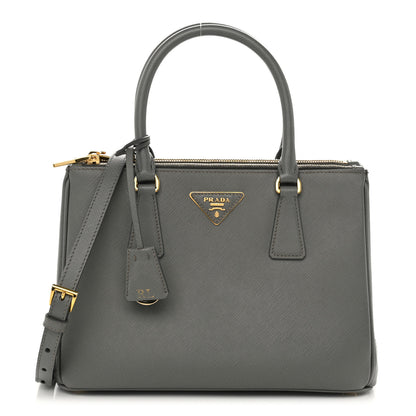 Prada Saffiano Lux Small Galleria Double Zip Tote Ardesia 1 of 10