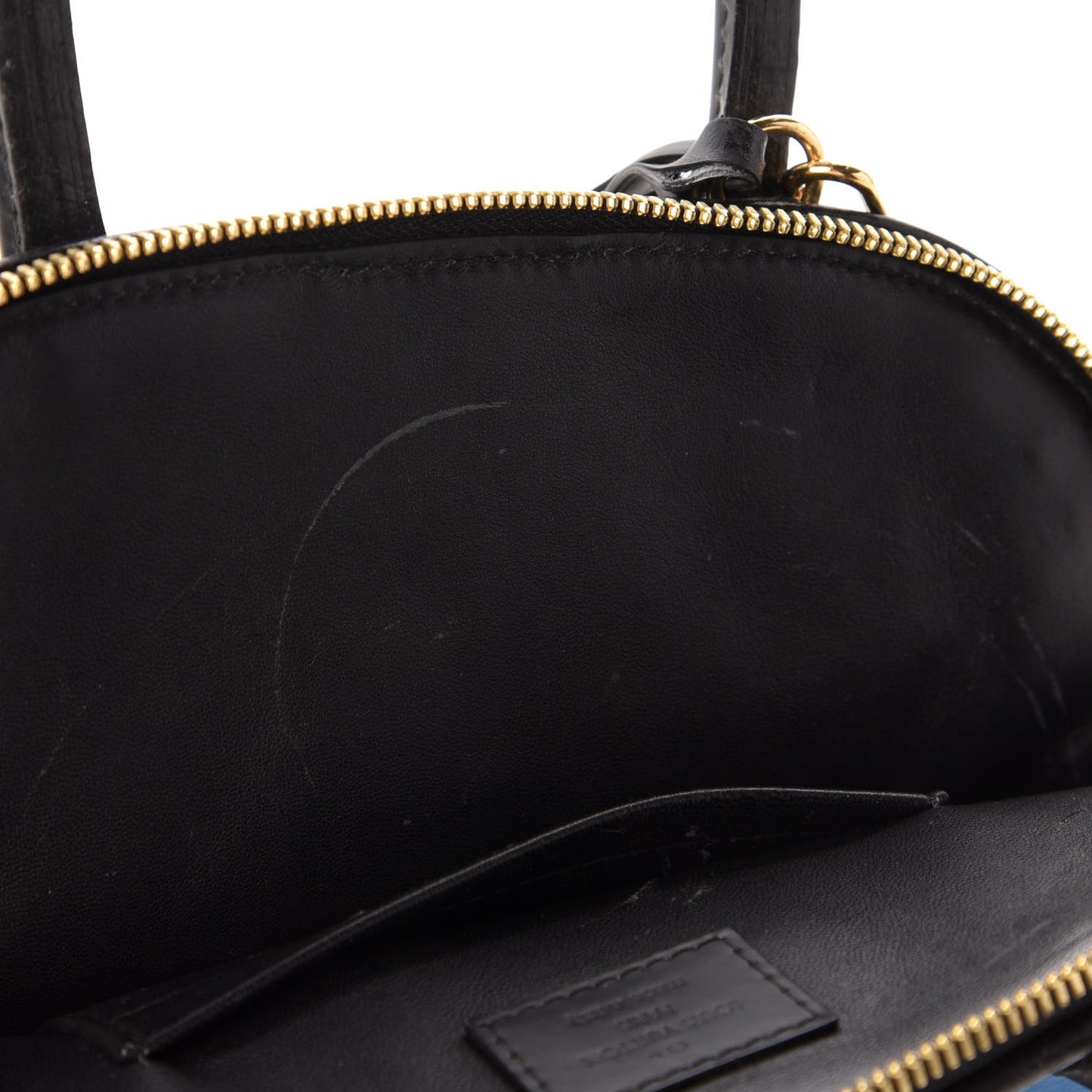 Lambskin Malletage Alma BB Bleuet