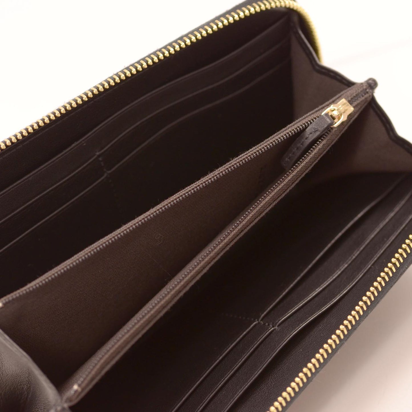Zucca Vitello Elite Zip Around Wallet Tobacco