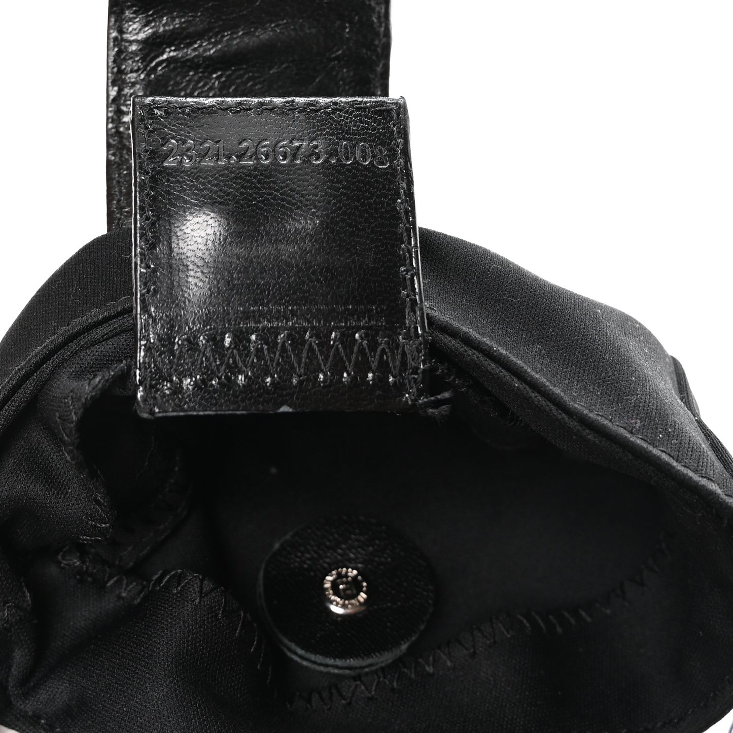 Neoprene Mini Half Moon Baguette  Black