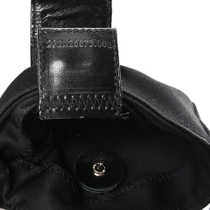 Fendi Neoprene Mini Half Moon Baguette  Black 7 of 10
