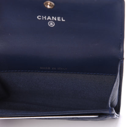 Chanel Calfskin Quilted Boy Flap Card Holder Navy 4 of 7