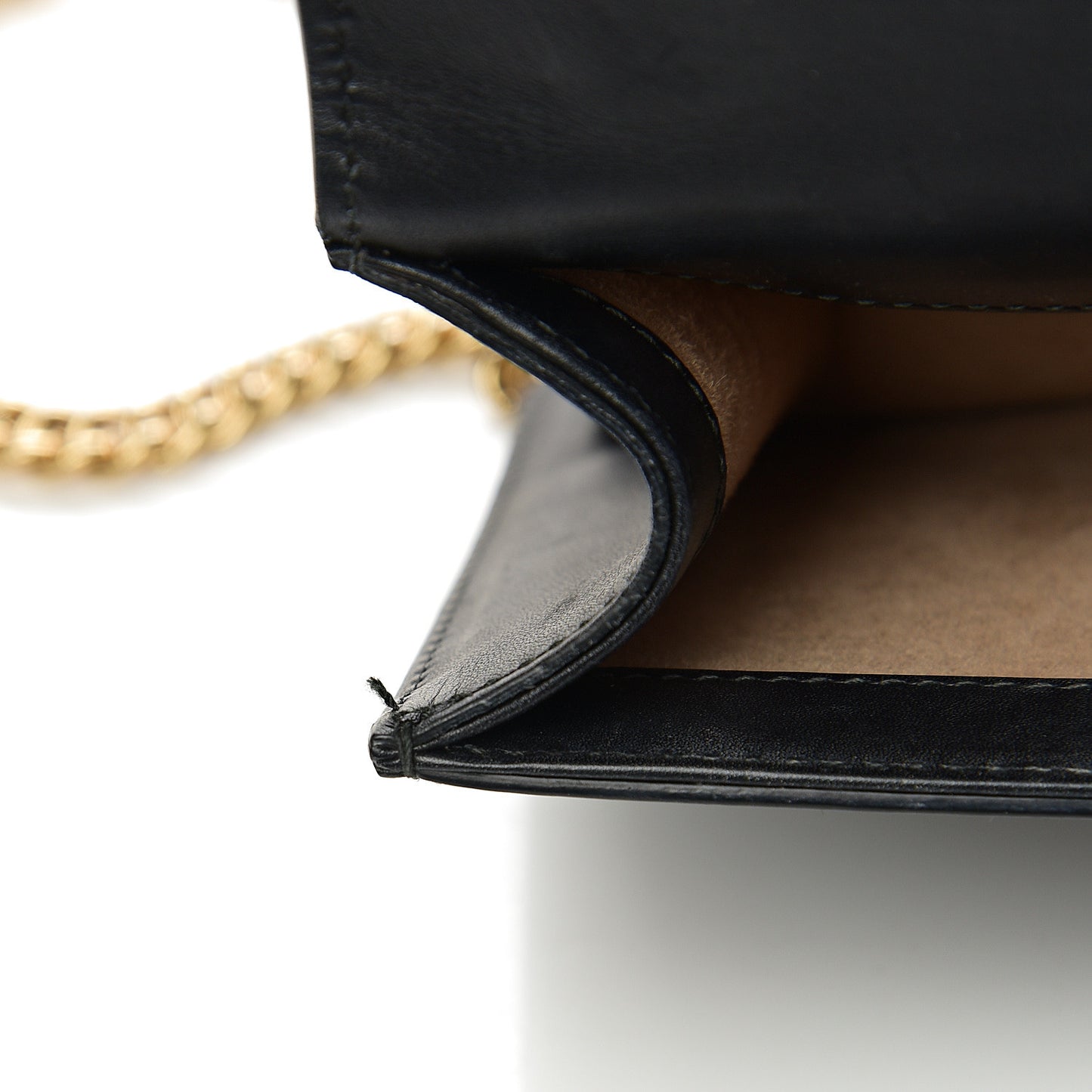 Calfskin Mini Sylvie Chain Shoulder Bag Black
