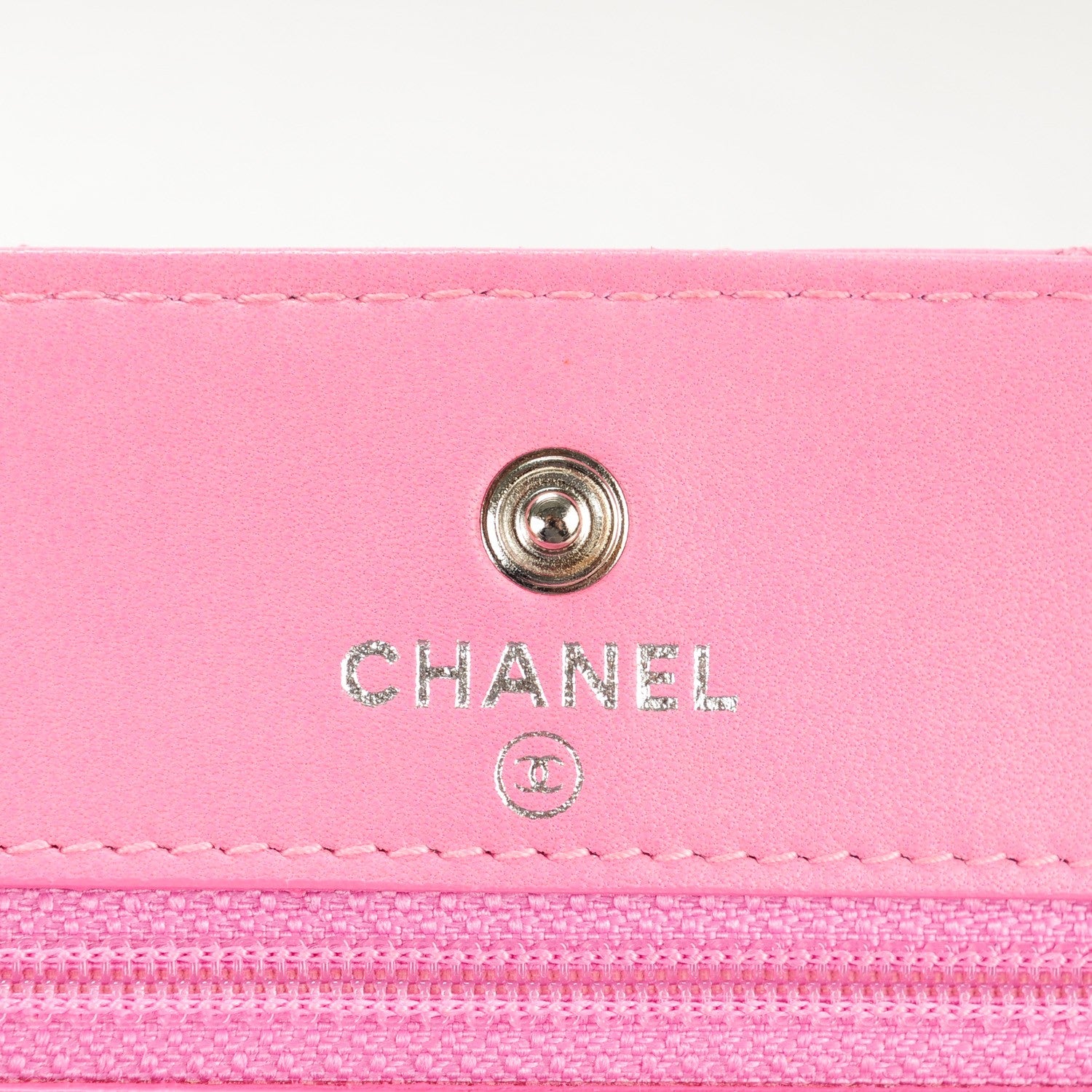 Chanel Lambskin Micro Quilted Wallet On Chain WOC Pink 6 of 8
