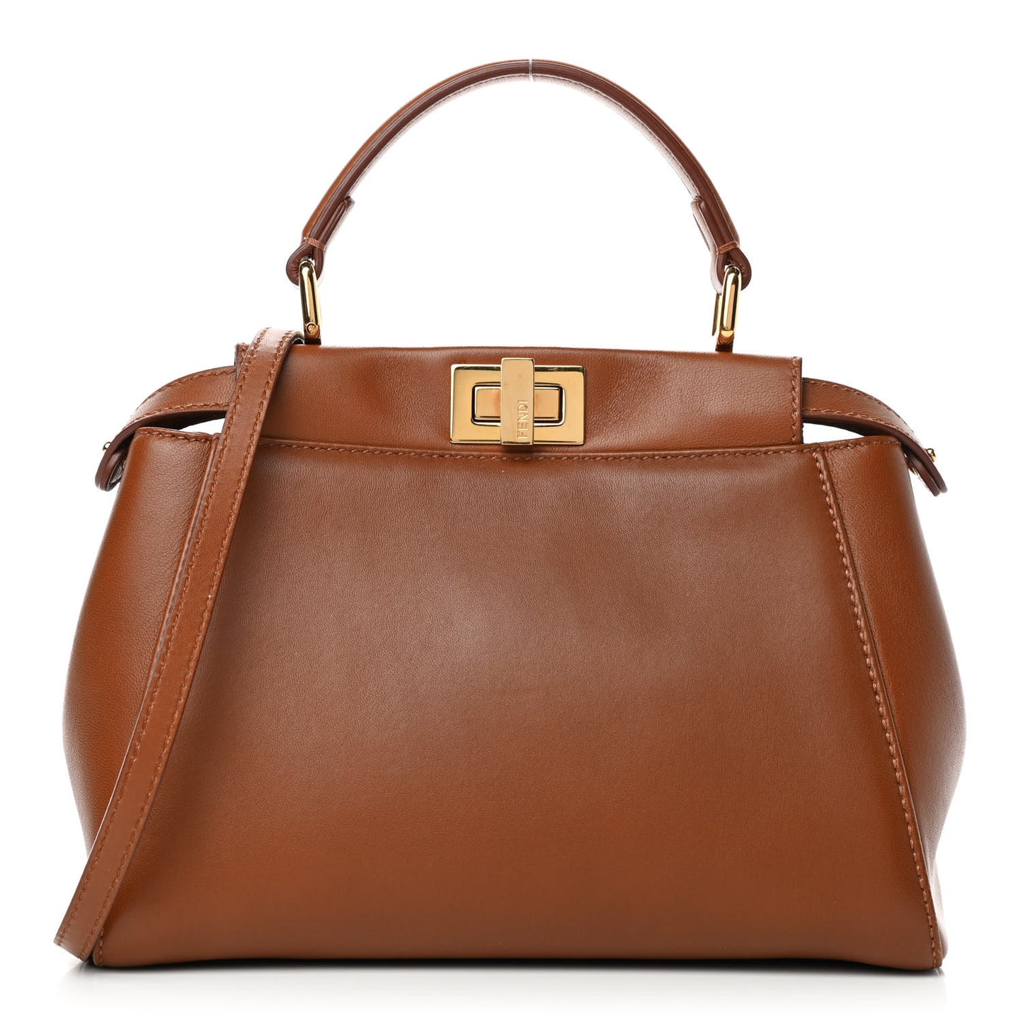 Nappa Mini Peekaboo Iconic Satchel Corteccia