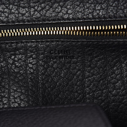Celine Crisped Calfskin Medium Tie Knot Tote Black 6 of 9