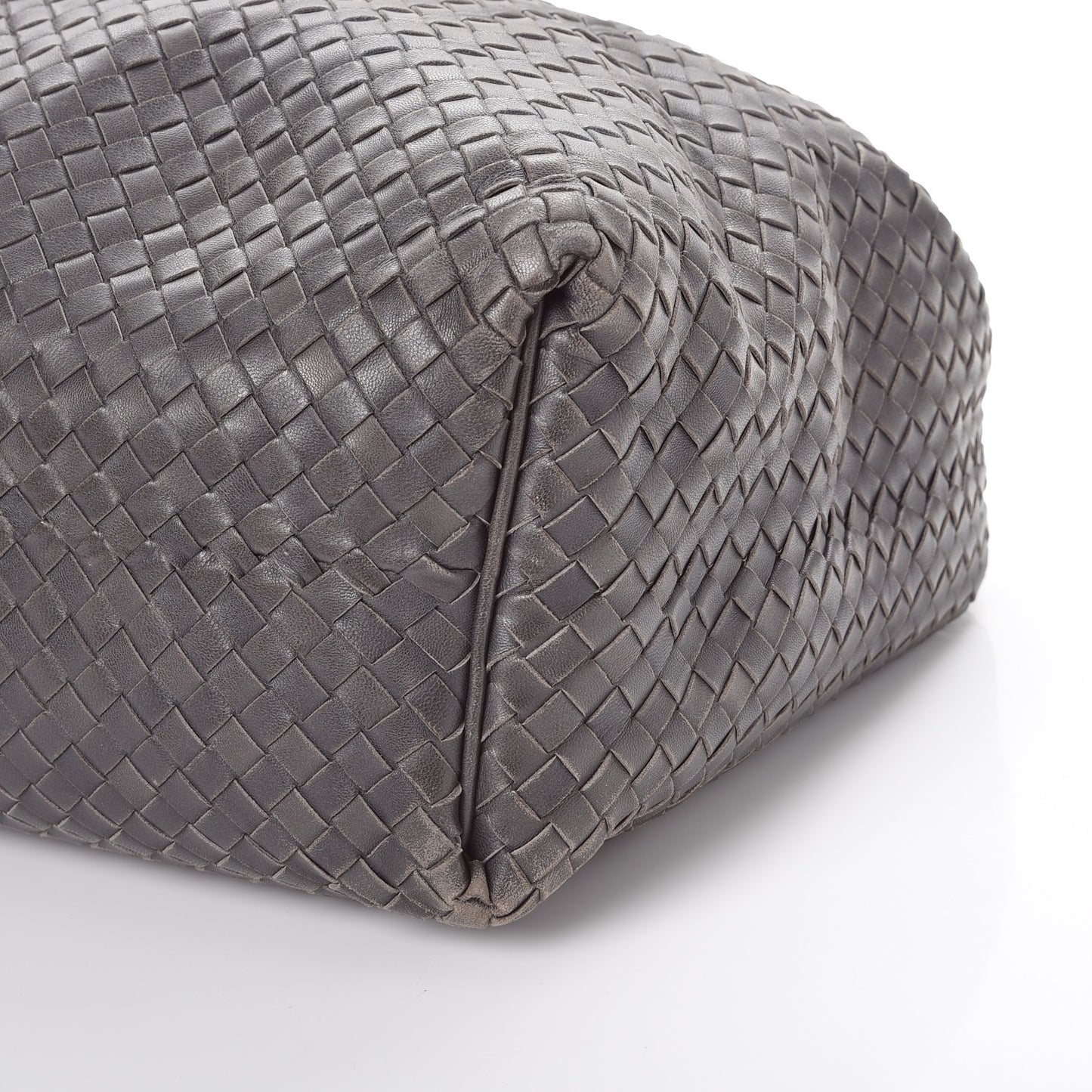 Nappa Intrecciato Sloane Hobo Ferro Gray