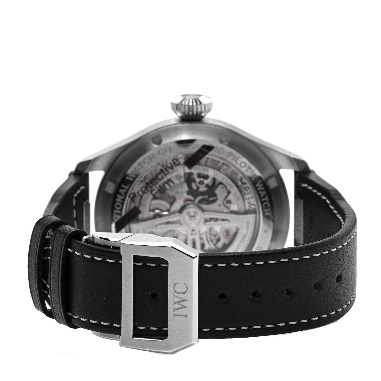 IWC Stainless Steel Calfskin 44mm Big Pilot Automatic Watch Blue IW329303 3 of 5