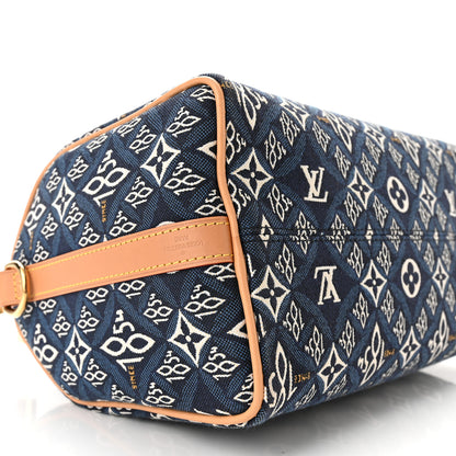 Louis Vuitton Jacquard Since 1854 Speedy Bandouliere 25 Blue 8 of 9