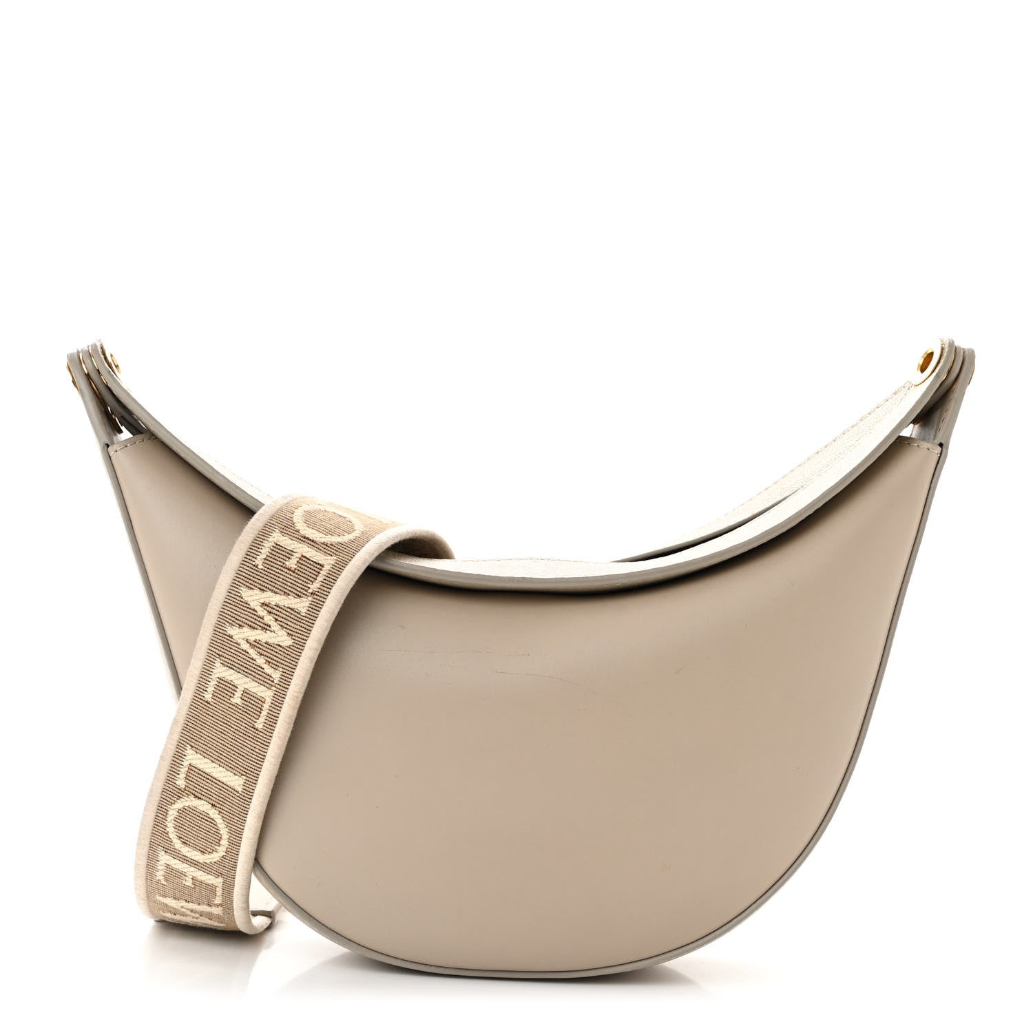 Loewe Satin Calfskin Jacquard Small Luna Bag Oat 1 of 12