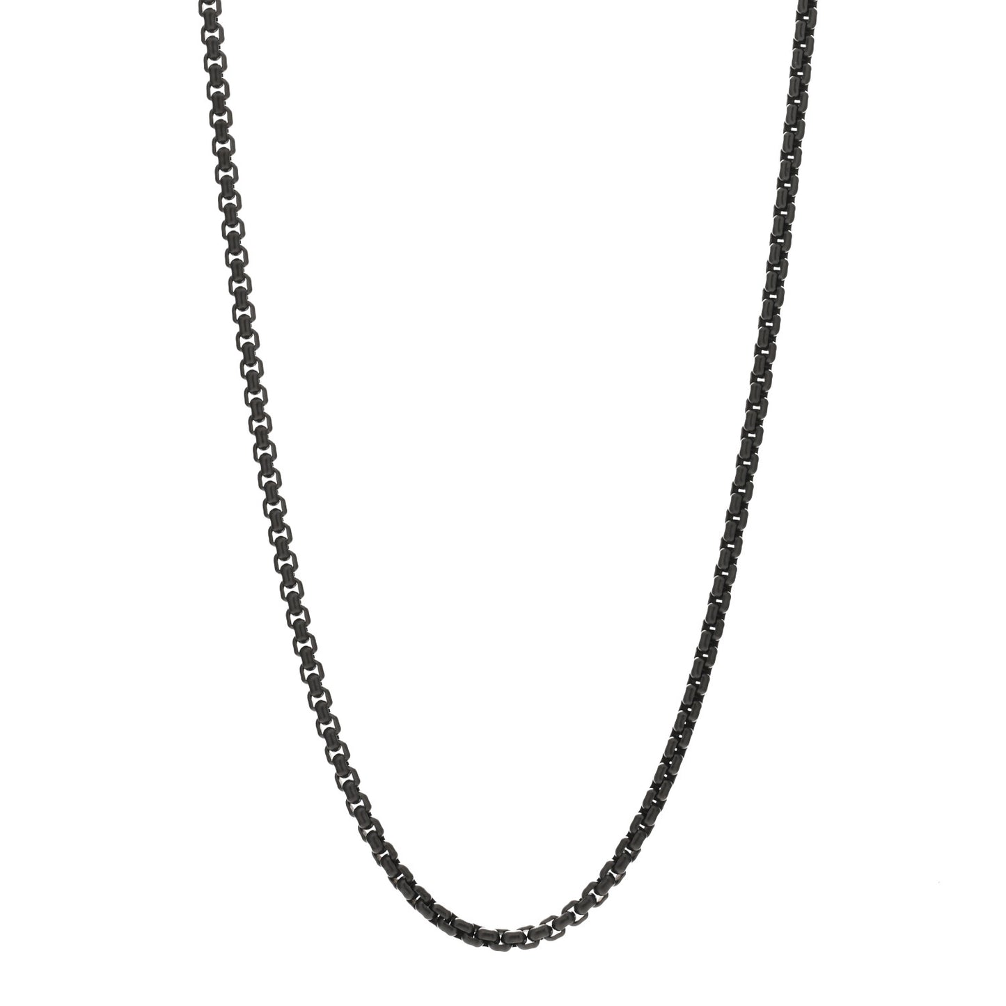 Stainless Steel 4mm Box Chain Necklace 22"