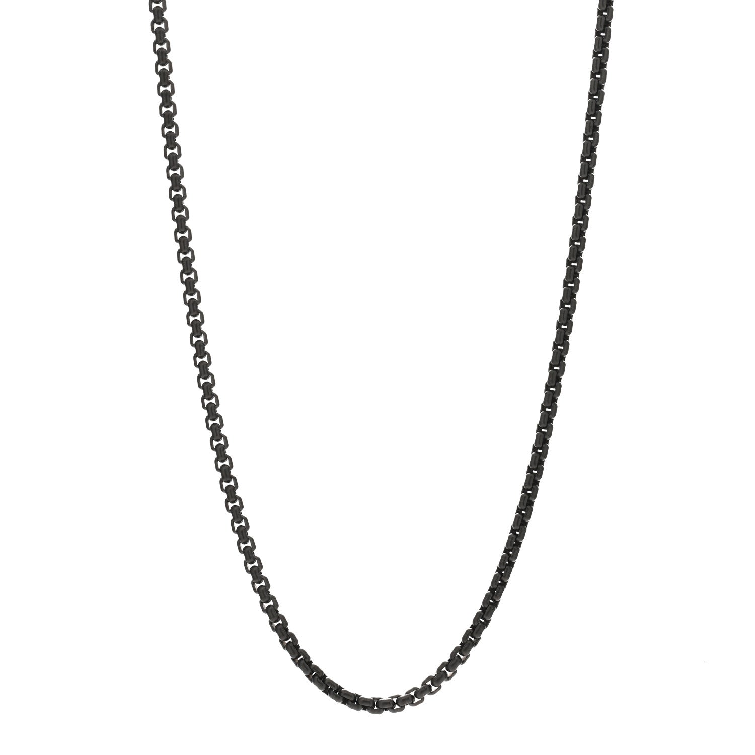 David Yurman Stainless Steel 4mm Box Chain Necklace 22" 1 of 3