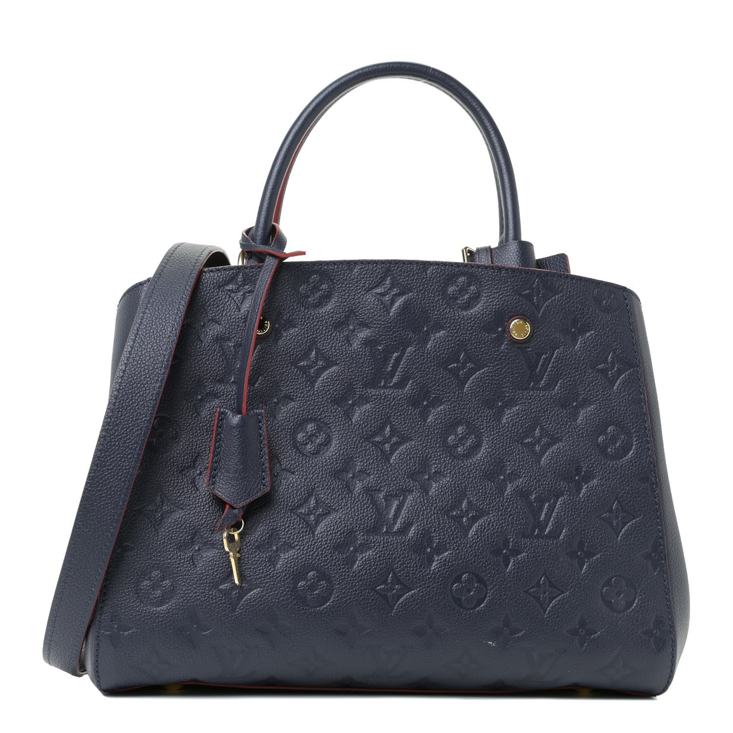 Louis Vuitton Empreinte Montaigne MM Marine Rouge 2 of 32