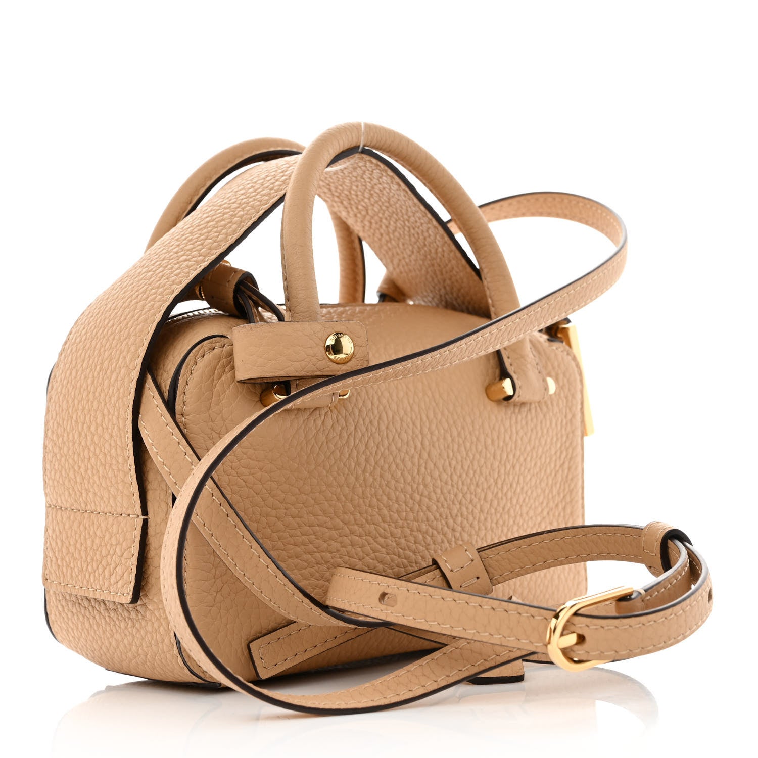 Delvaux Taurillon Soft Nano Cool Box Satchel Latte 3 of 9