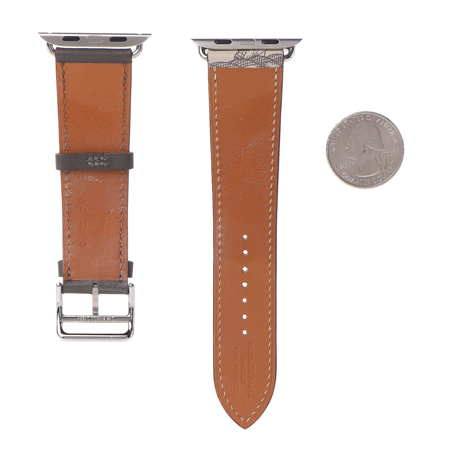 Hermes Apple Watch Single Tour Band 38mm Beton Etain 3 of 4