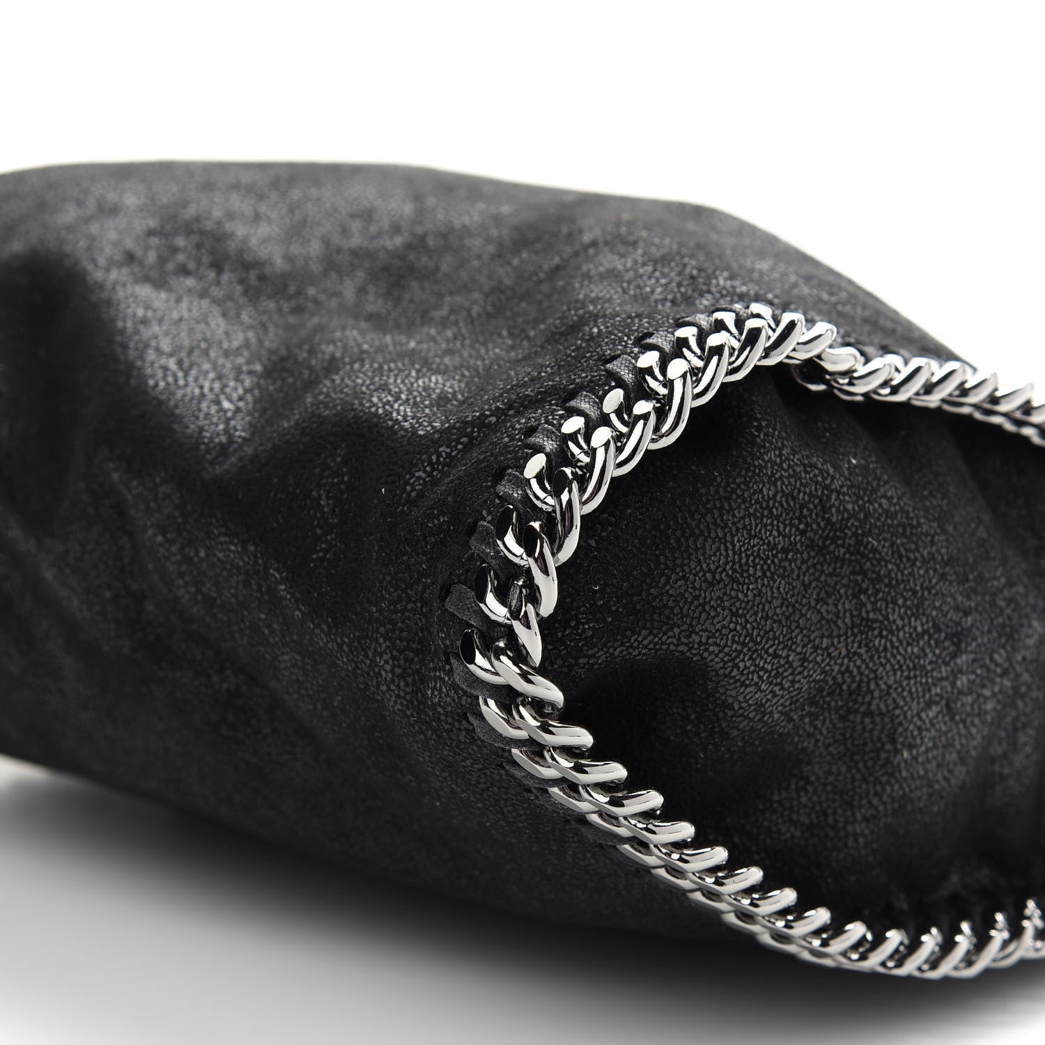 Stella McCartney Shaggy Deer Mini Falabella Fold Over Tote Black 8 of 8