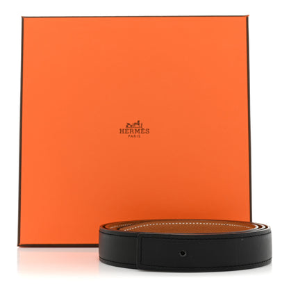 Hermes Swift Epsom 24mm Belt Strap 85 34 Black Gold 5 of 5