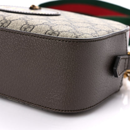 Gucci GG Supreme Monogram Web Neo Vintage Shoulder Bag Beige New Acero Crop 9 of 10