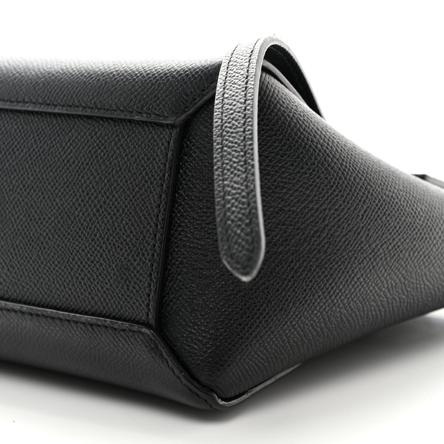 Grained Calfskin Nano Belt Bag Black