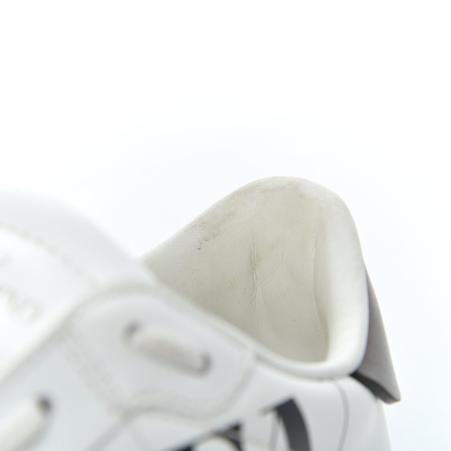 Calfskin VLTN Rockstud Open Sneakers 36 White