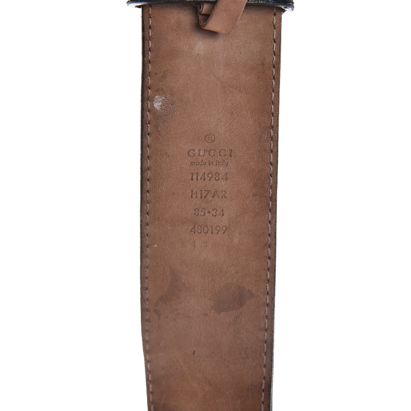 Canvas Web Interlocking G Belt 85 34 Black