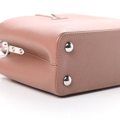 Louis Vuitton Taurillon Braided Capucines BB Bois De Rose Pink Black White 9 of 11