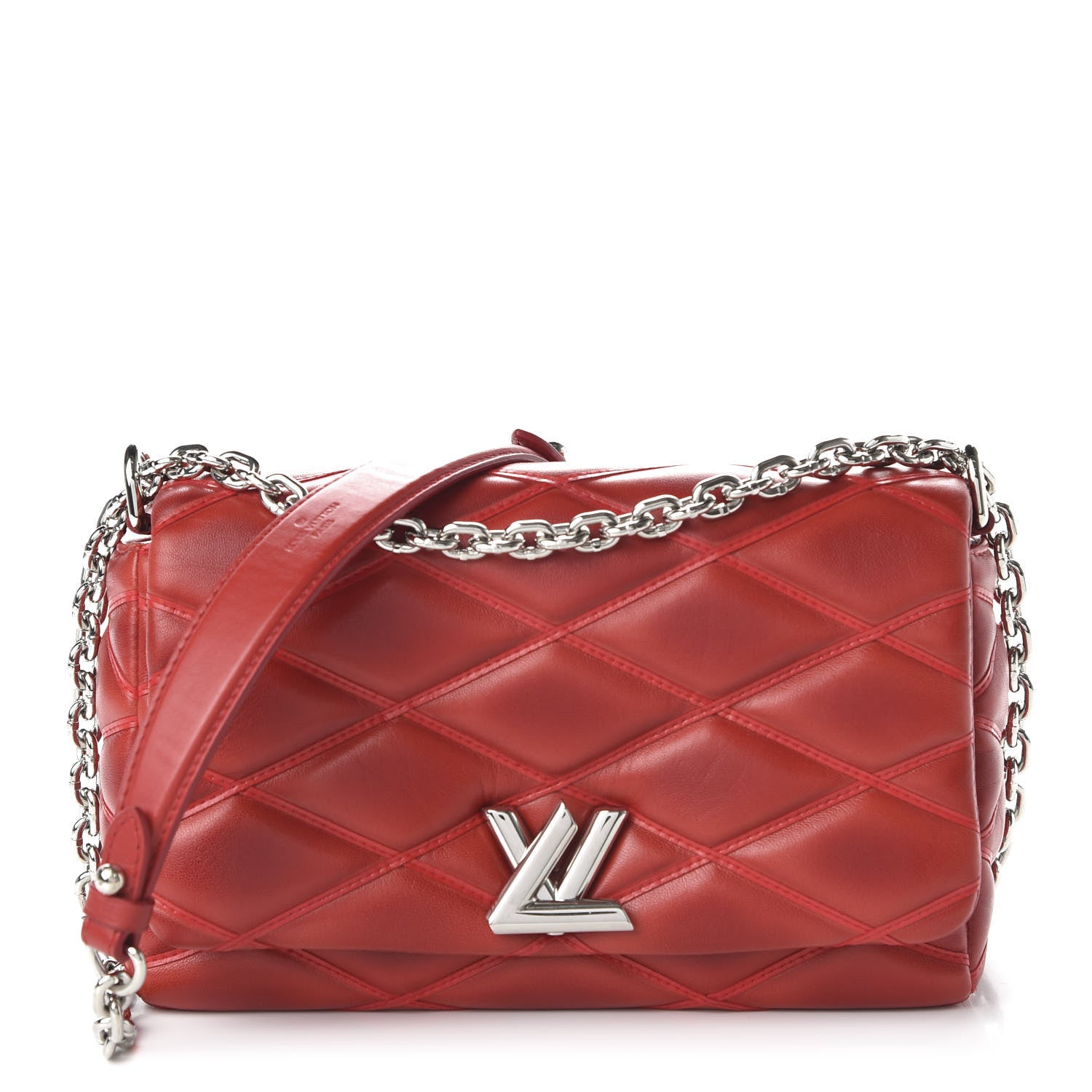 Louis Vuitton Lambskin Malletage GO-14 PM Red 1 of 10