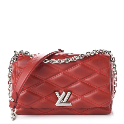 Louis Vuitton Lambskin Malletage GO-14 PM Red 1 of 10