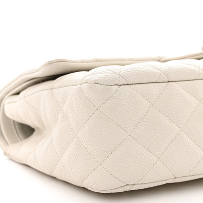 Chanel Washed Caviar Quilted 2.55 Reissue 225 Bijoux Chain Flap White 9 of 12