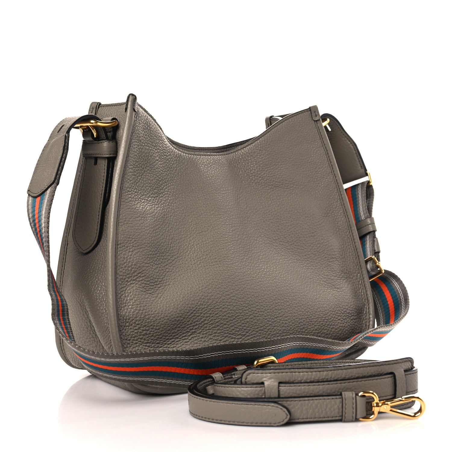 Prada Vitello Daino Hobo Argilla 3 of 8