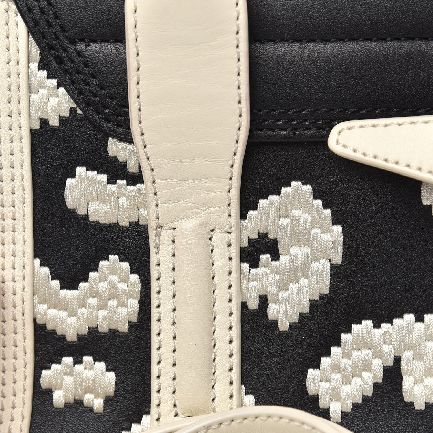 3.1 Phillip Lim Mini Embroidered Pashli Satchel White Black 12 of 13