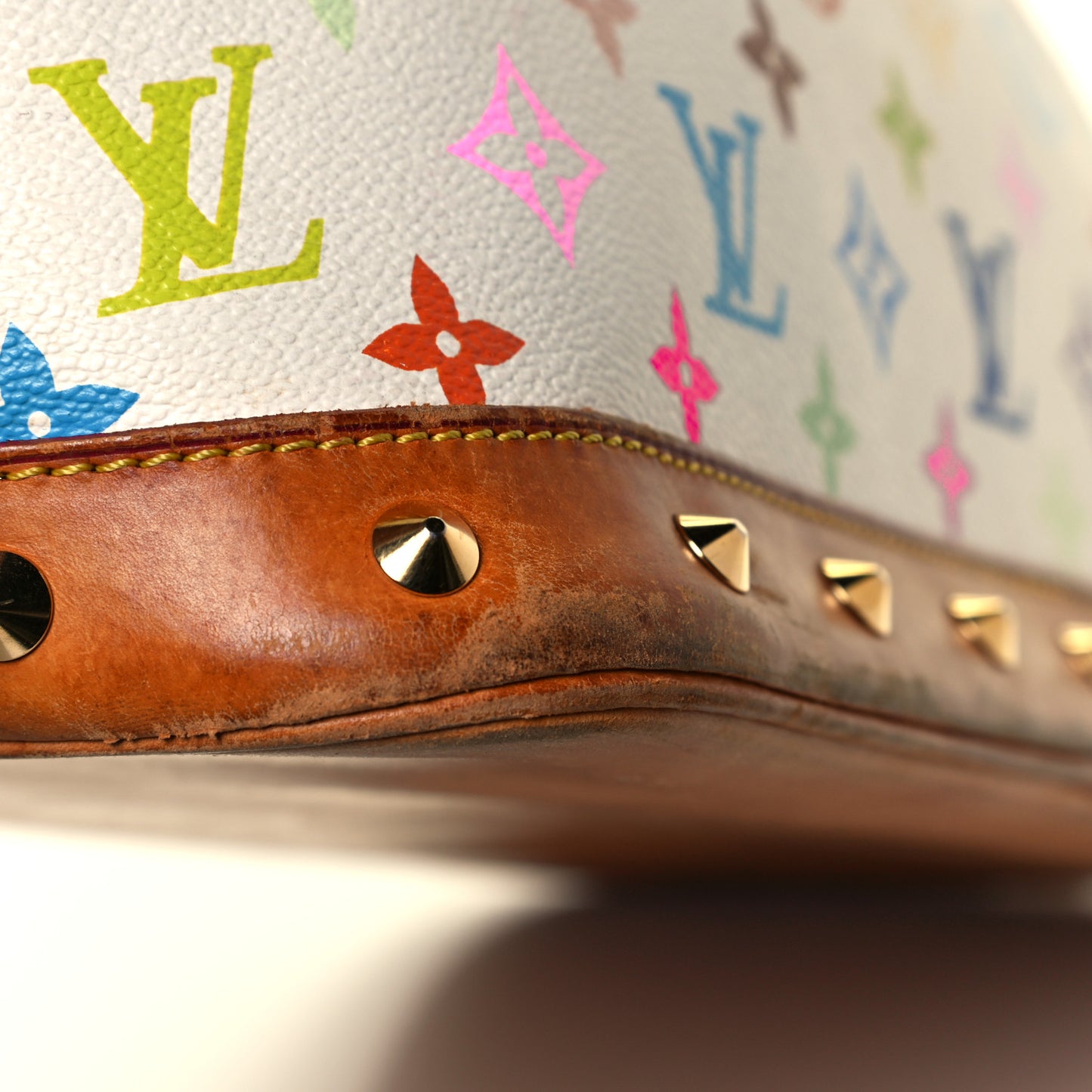 Monogram Multicolor Alma PM White