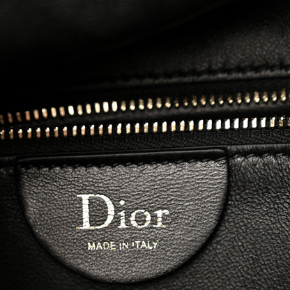 Christian Dior Calfskin Cannage Small Toujours Hobo Black 6 of 10