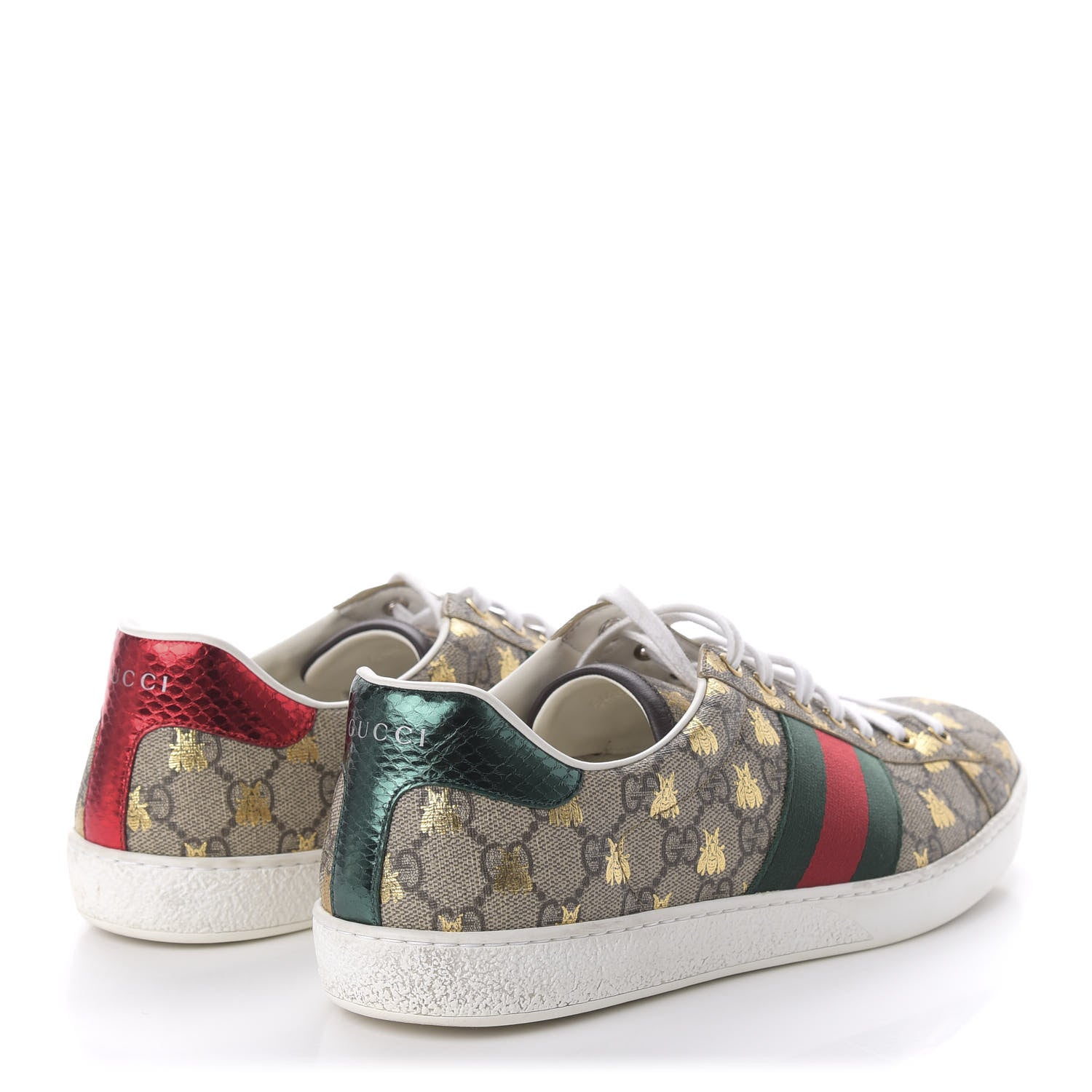 Gucci GG Supreme Monogram Ayers Mens Ace Bee Sneaker 9 4 of 8