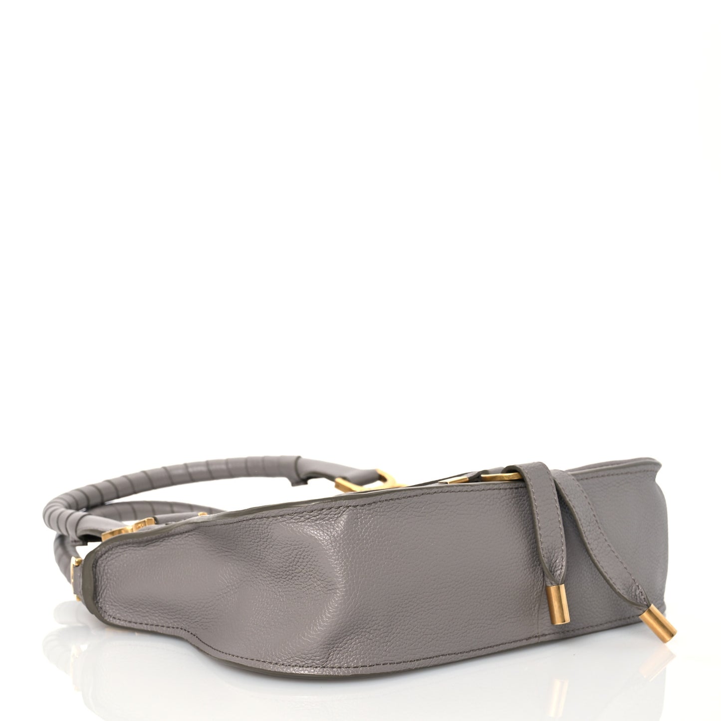 Calfskin Small Marcie Satchel Cashmere Grey