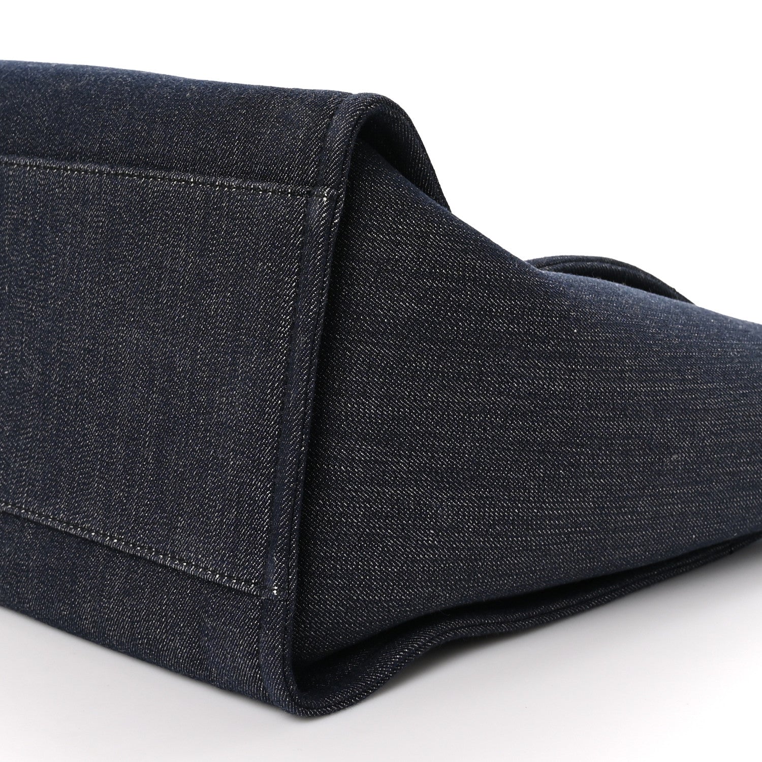 Chanel Denim Medium Deauville Tote Dark Blue 10 of 10