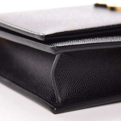 Saint Laurent Grain De Poudre Small Classic Monogram Kate Tassel Chain Wallet Black 7 of 9