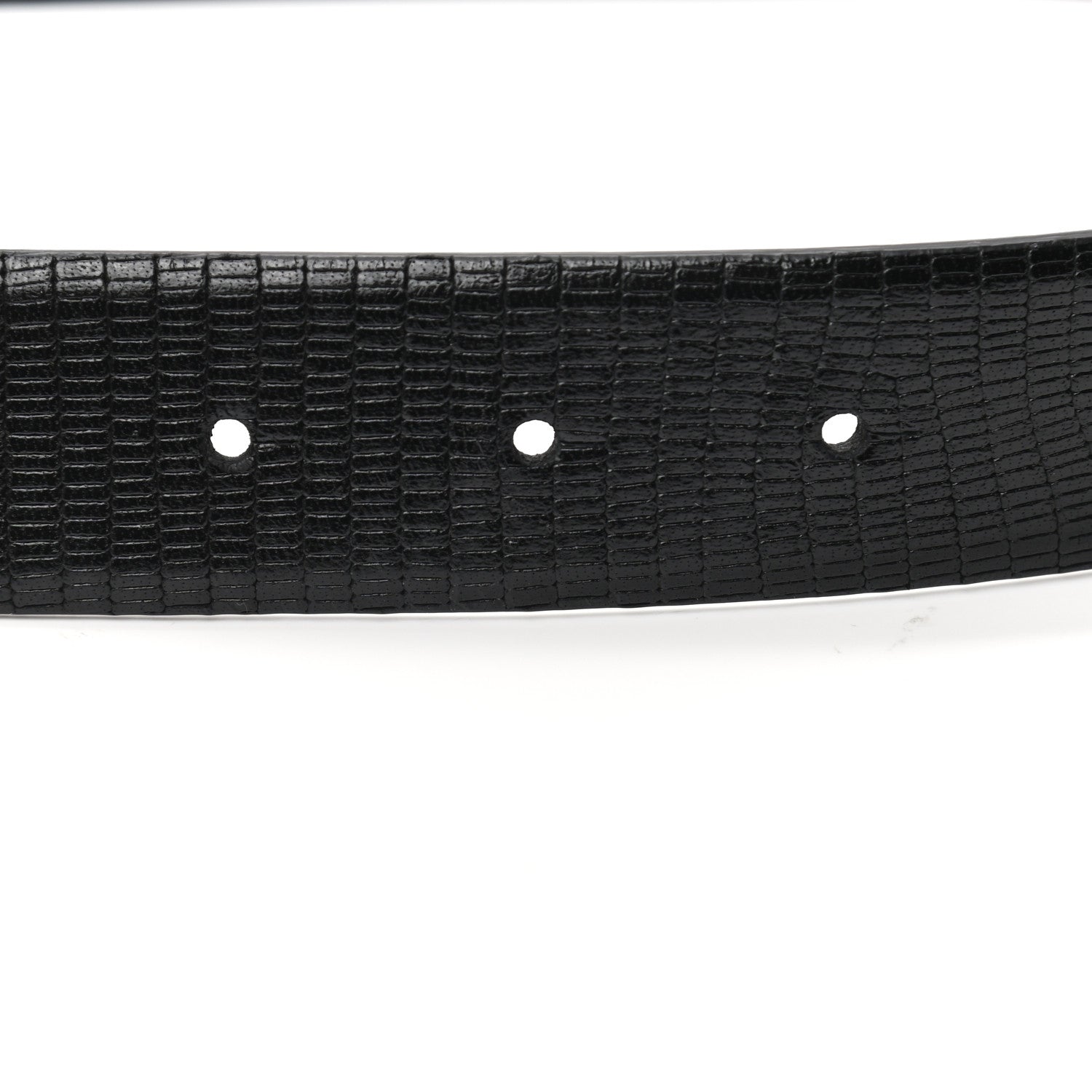 Chanel Lizard Embossed Calfskin Gripoix Poured Glass Along The Nile CC Belt 75 30 Black Gold Orange 3 of 6