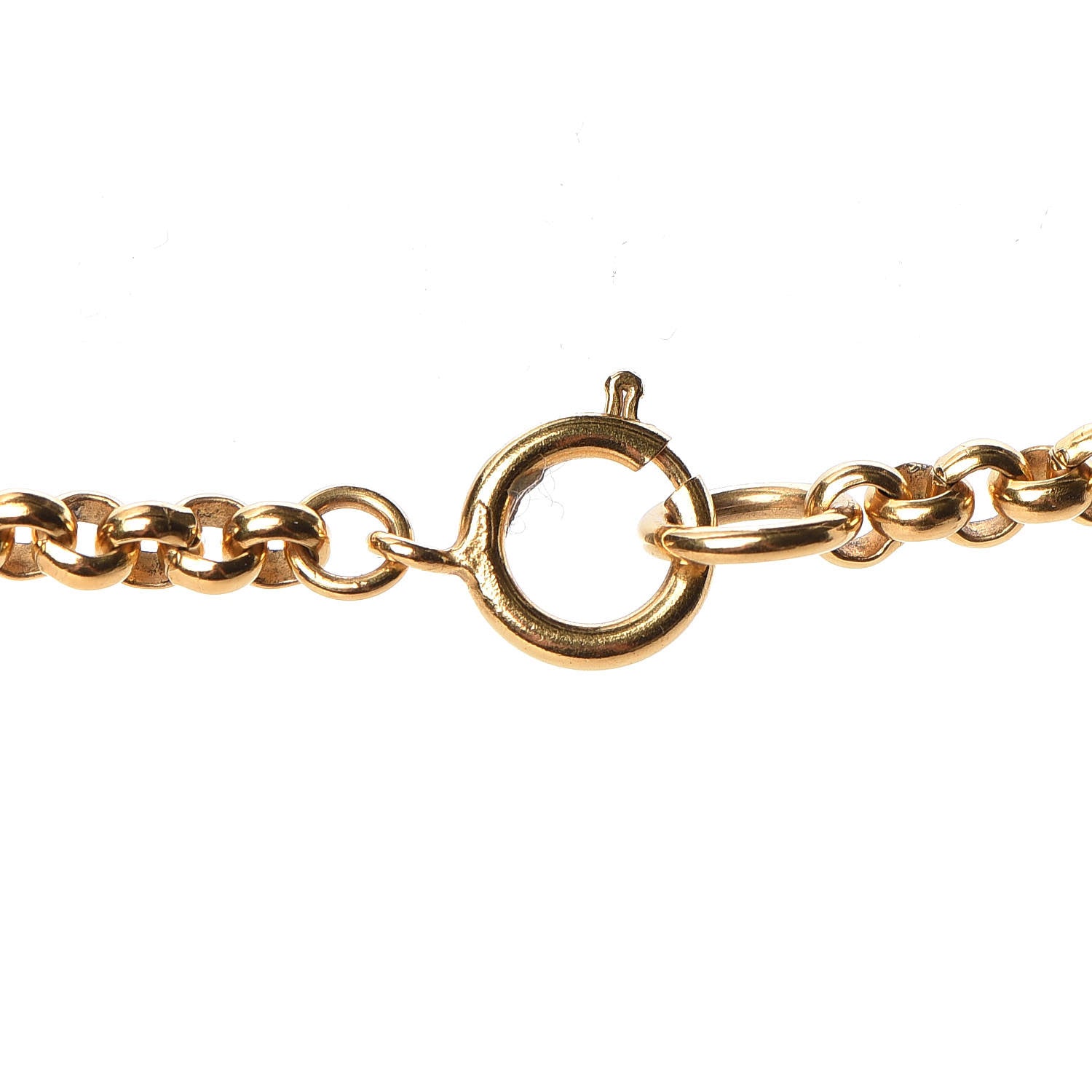 Chanel CC Pendant Necklace Gold 4 of 5
