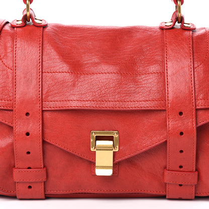 Proenza Schouler Lambskin Medium PS1 Satchel Red 11 of 11